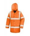 Bezpečností bunda Result Hi Viz Motorway Coat (R218X)