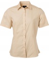 Dámská popelínová košile s krátkým rukávem James & Nicholson (JN679)