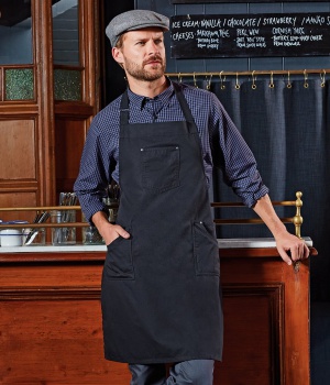 Bistro zástěra s laclem Premier Workwear (PR132)