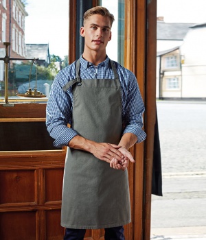 Bistro zástěra s laclem Premier Workwear (PR130)