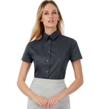 Dámská košile s krátkým rukávem Sharp Twill B&C (SWT84)