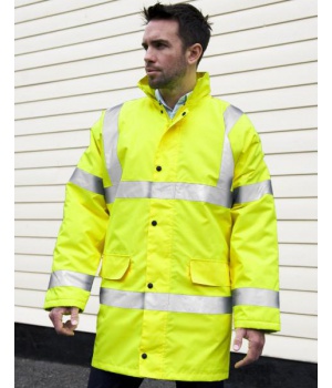 Bezpečností bunda Result Hi Viz Motorway Coat (R218X)