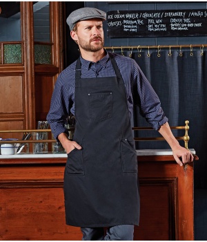 Bistro zástěra s laclem Premier Workwear (PR132)