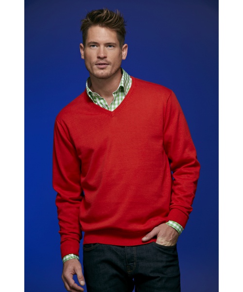 DoRachoty.cz - Pánský svetr James & Nicholson Men's V-Neck Pullover