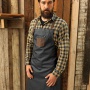 Bistro zástěra s laclem v denim stylu Premier Workwear PR136